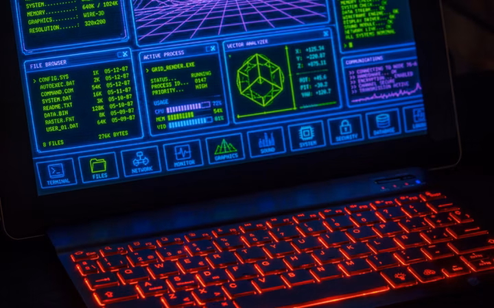 Persona trabajando frente a una computadora con una interfaz digital; imagen ilustrativa para una nota sobre uso responsable de IA en el trabajo.